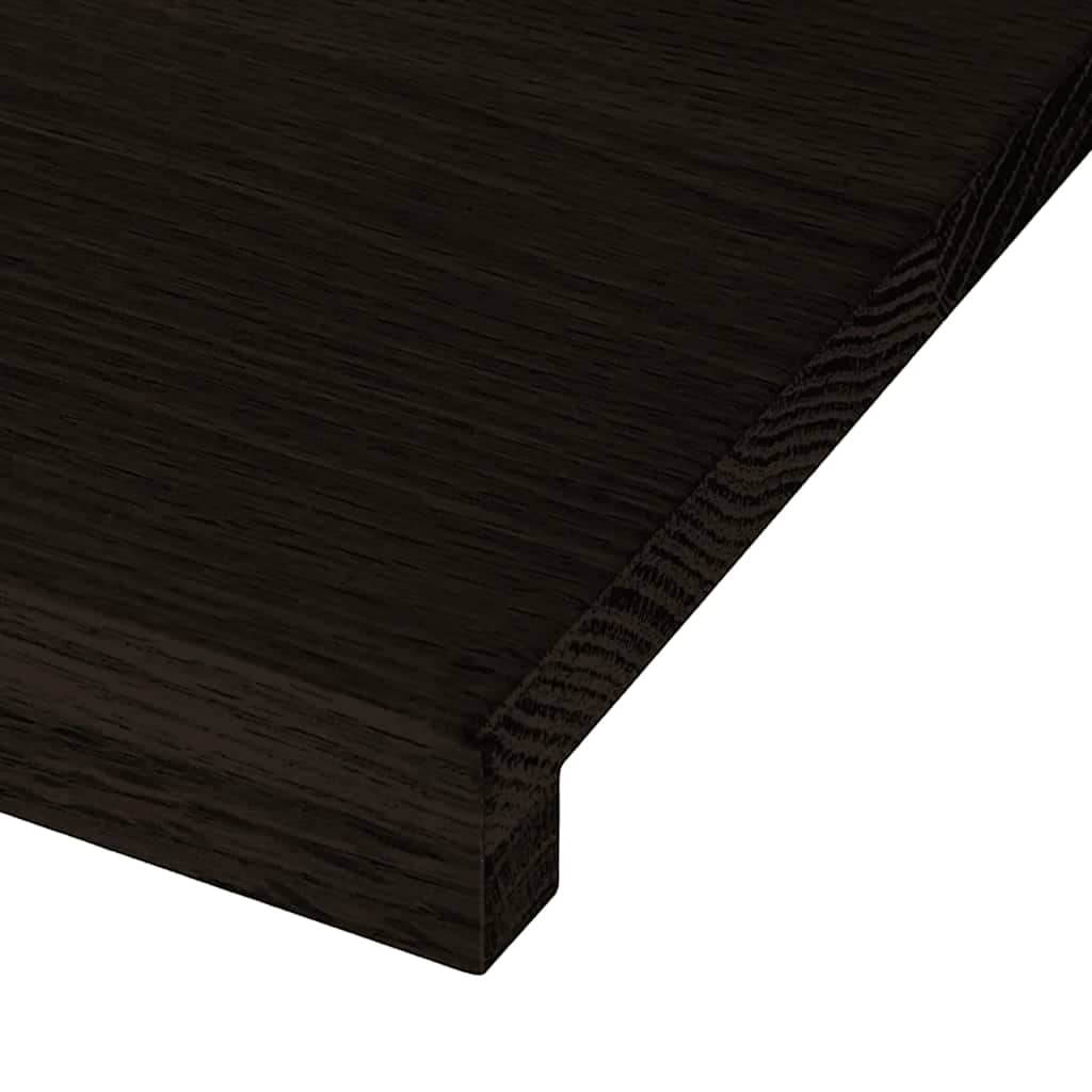 Traptreden 12 st 90x30x2 cm massief eikenhout donkerbruin is nu te koop bij PeponiXL, paradijselijk wonen!