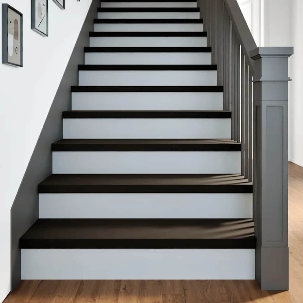 Traptreden 12 st 90x30x2 cm massief eikenhout donkerbruin is nu te koop bij PeponiXL, paradijselijk wonen!