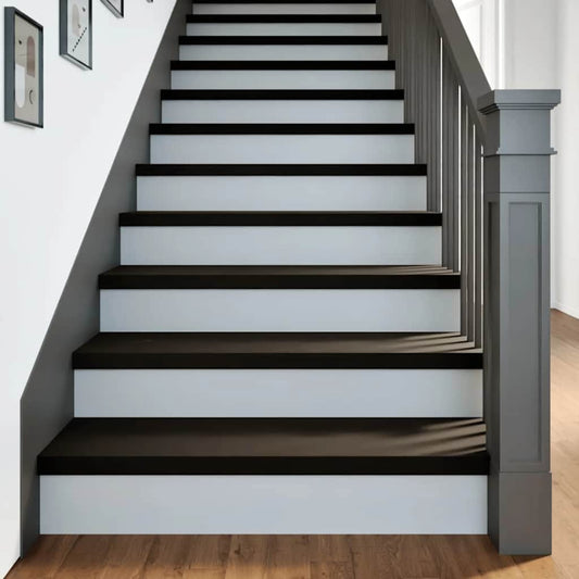 Traptreden 12 st 90x30x2 cm massief eikenhout donkerbruin is nu te koop bij PeponiXL, paradijselijk wonen!