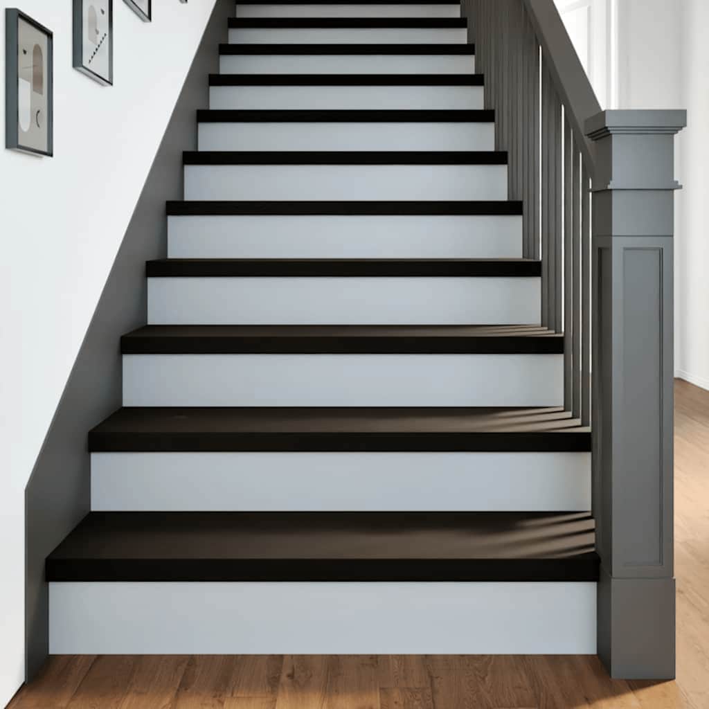 Traptreden 16 st 90x30x2 cm massief eikenhout donkerbruin is nu te koop bij PeponiXL, paradijselijk wonen!