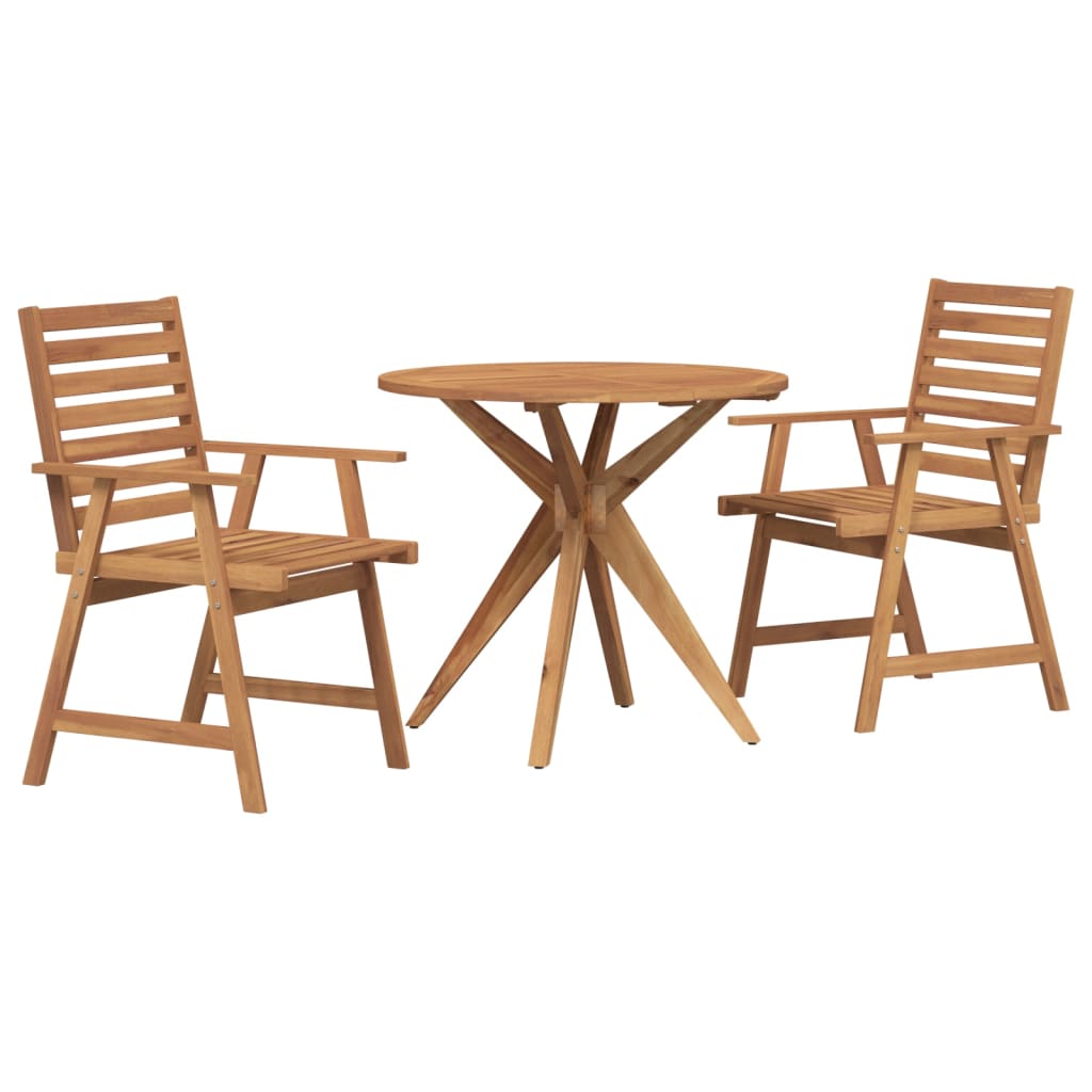 3-delige Tuinset massief acaciahout is nu te koop bij PeponiXL, paradijselijk wonen!