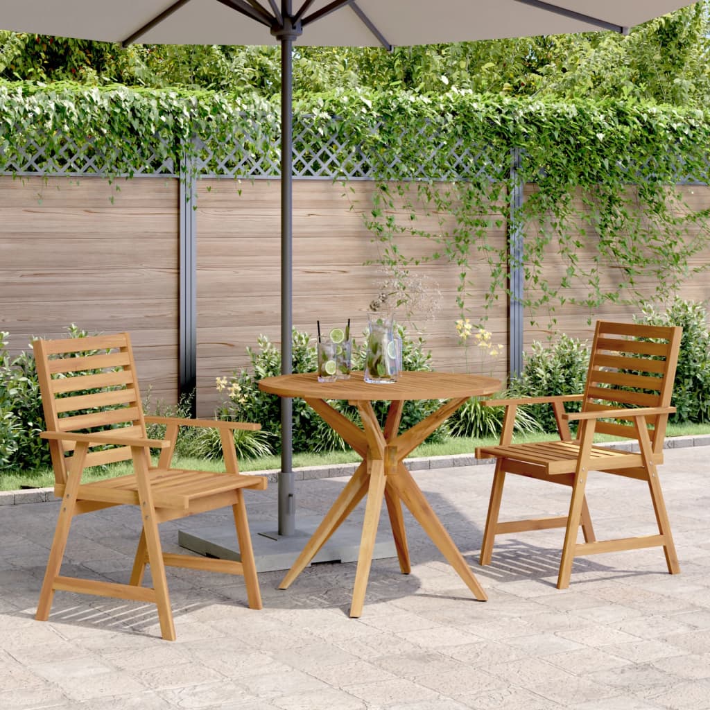 3-delige Tuinset massief acaciahout is nu te koop bij PeponiXL, paradijselijk wonen!
