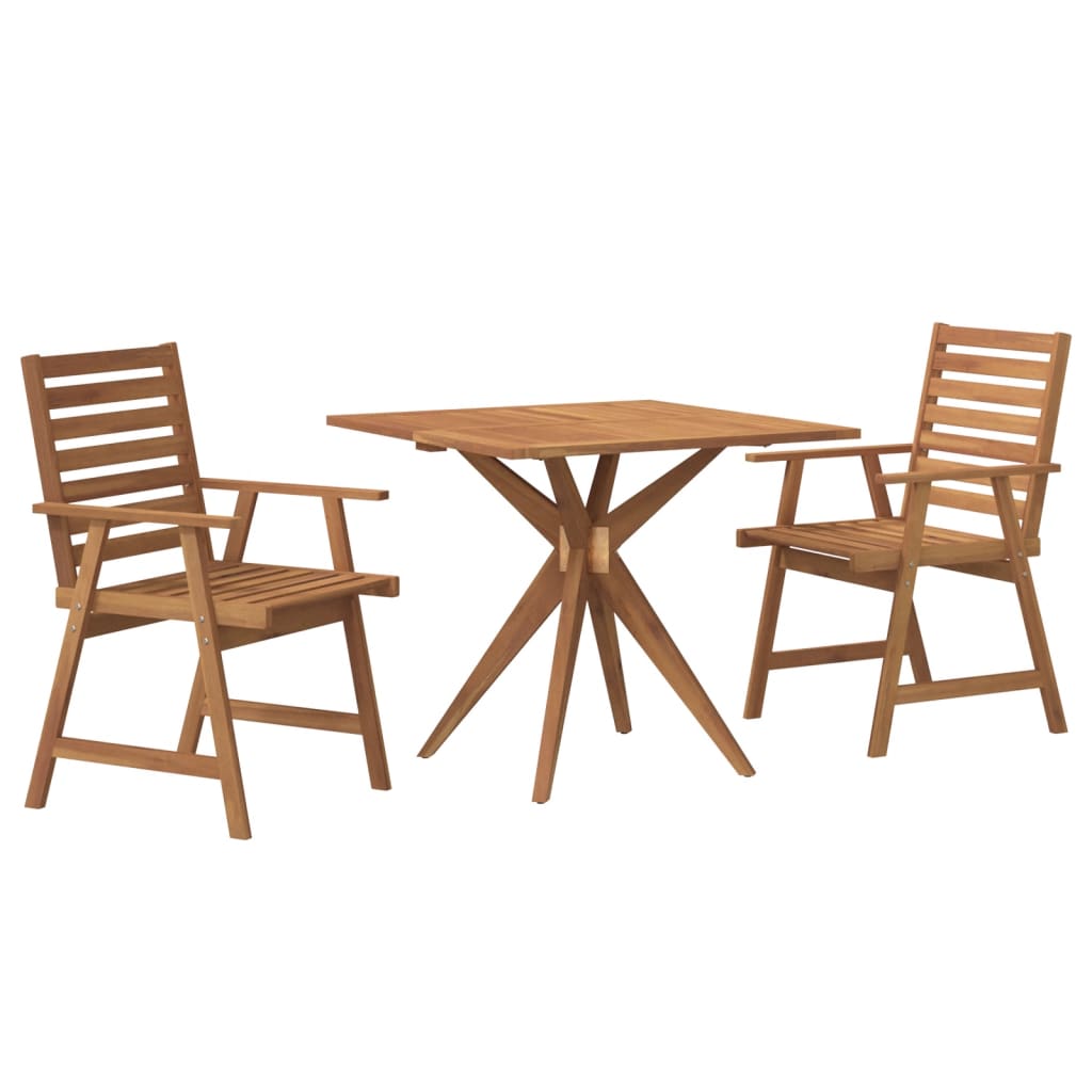 3-delige Tuinset massief acaciahout is nu te koop bij PeponiXL, paradijselijk wonen!
