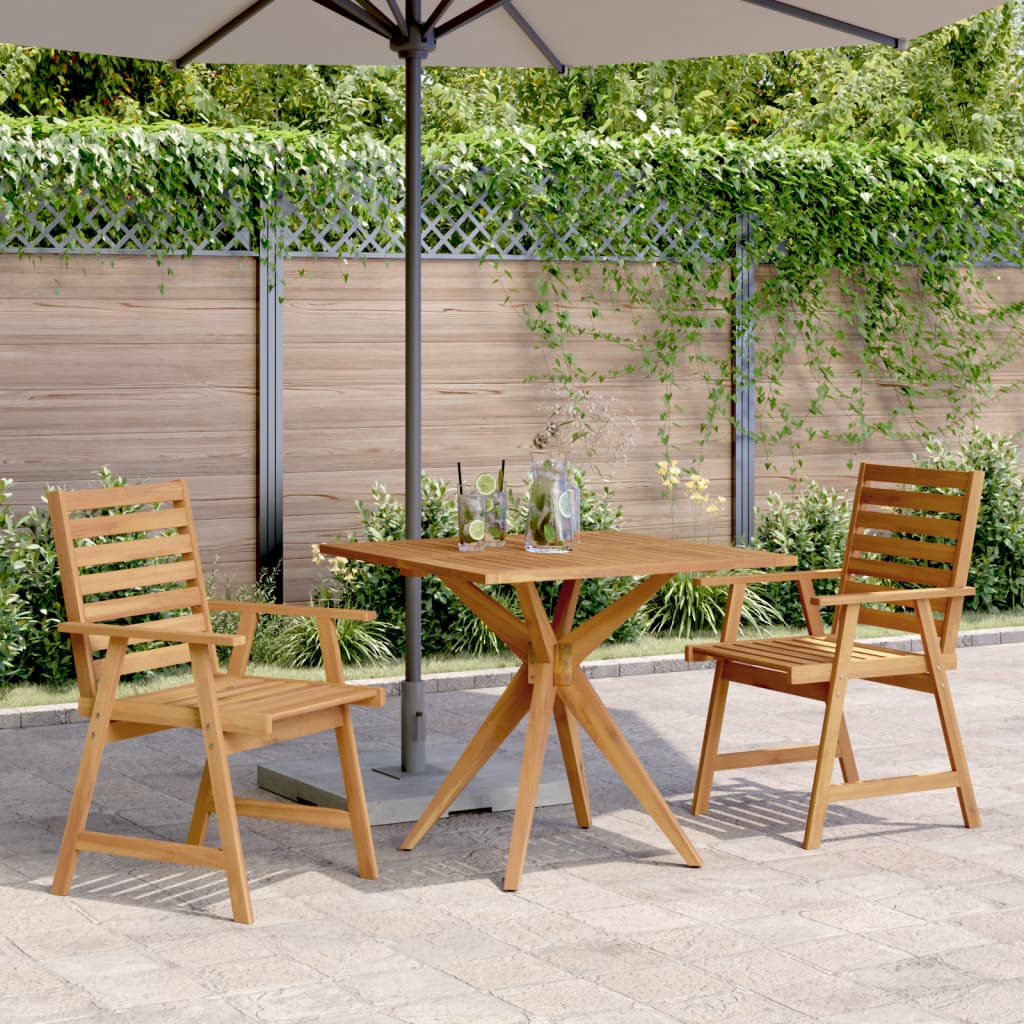 3-delige Tuinset massief acaciahout is nu te koop bij PeponiXL, paradijselijk wonen!
