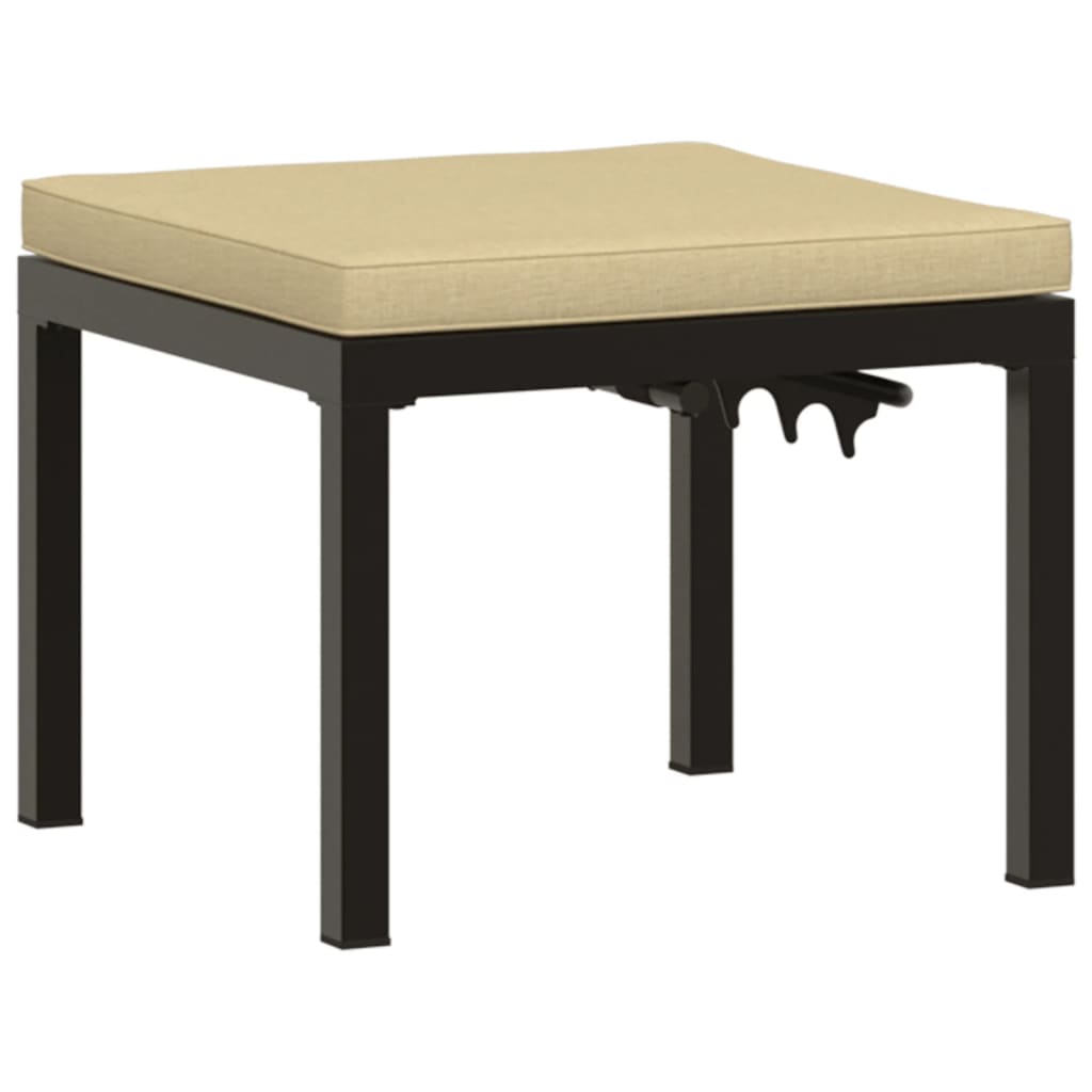 4-delige Loungeset met kussens gepoedercoat staal zwart is nu te koop bij PeponiXL, paradijselijk wonen!
