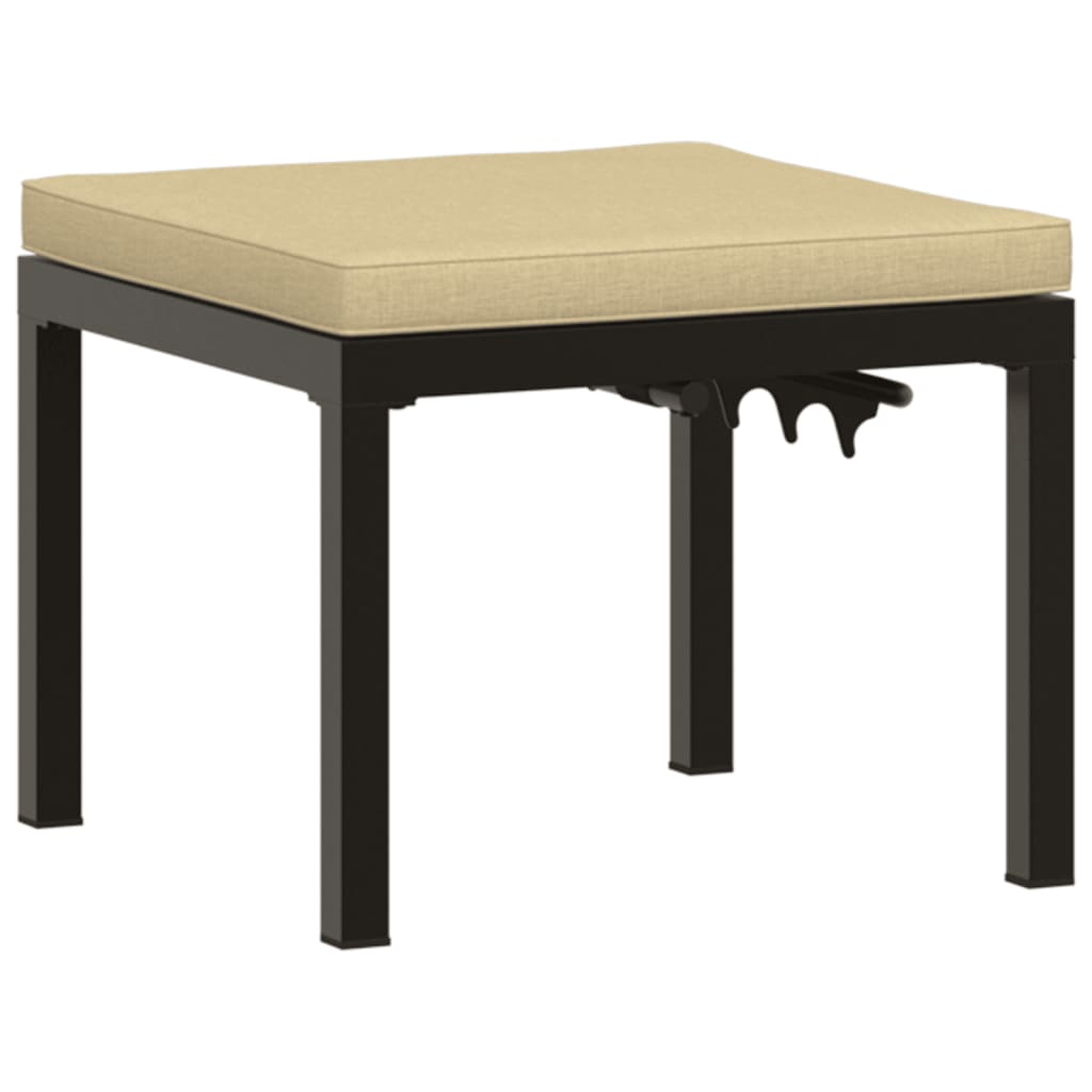 3-delige Loungeset met kussens gepoedercoat staal zwart is nu te koop bij PeponiXL, paradijselijk wonen!