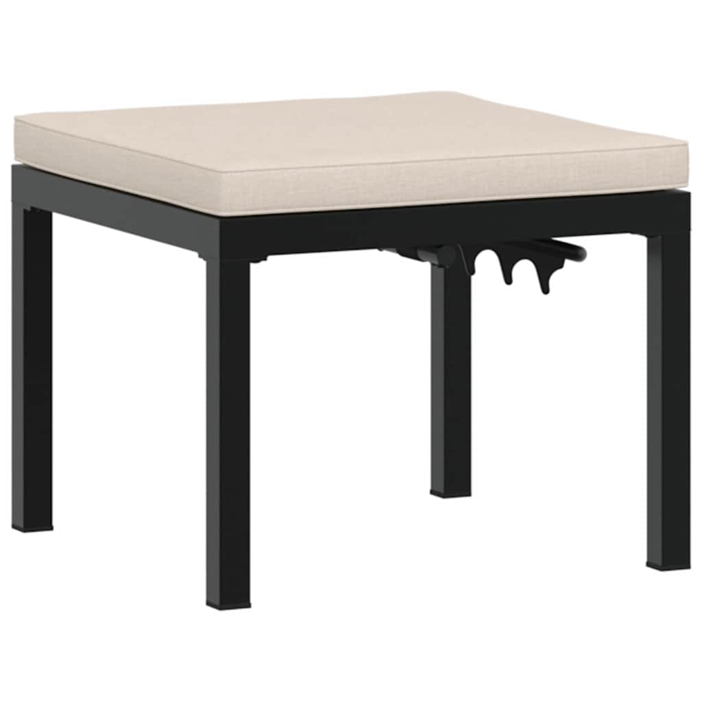 3-delige Loungeset met kussens gepoedercoat staal zwart is nu te koop bij PeponiXL, paradijselijk wonen!