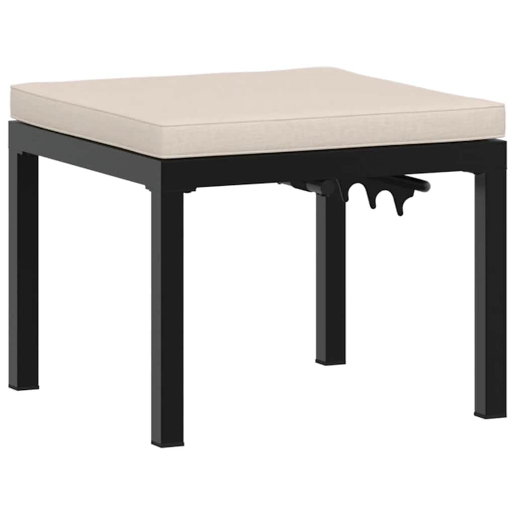 4-delige Loungeset met kussens gepoedercoat staal zwart is nu te koop bij PeponiXL, paradijselijk wonen!
