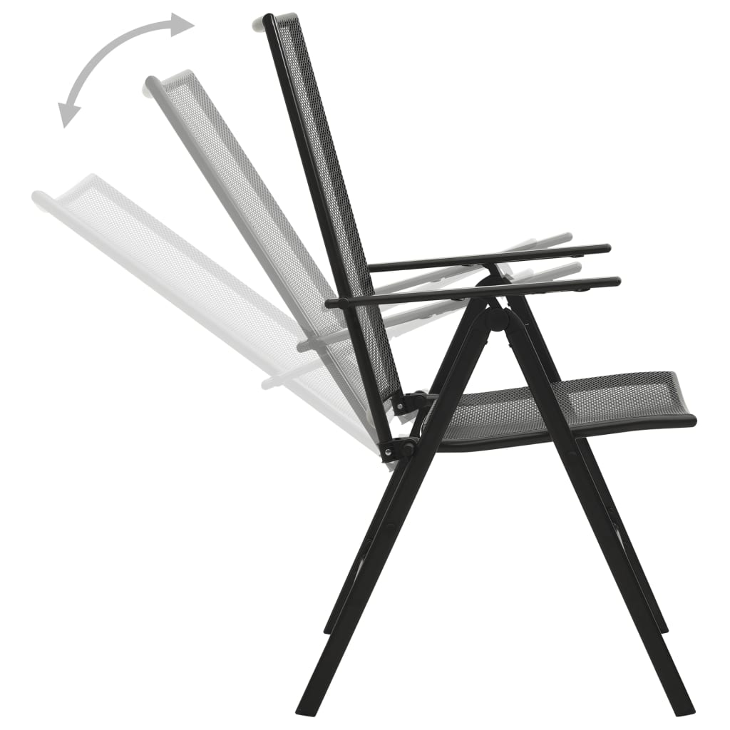 5-delige Tuinset verstelbaar gepoedercoat staal antraciet is nu te koop bij PeponiXL, paradijselijk wonen!
