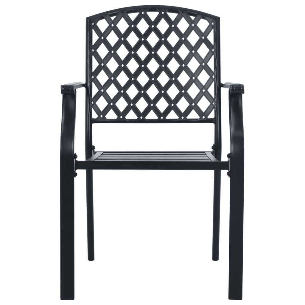 5-delige Tuinset stapelbaar gepoedercoat staal antracietkleur is nu te koop bij PeponiXL, paradijselijk wonen!