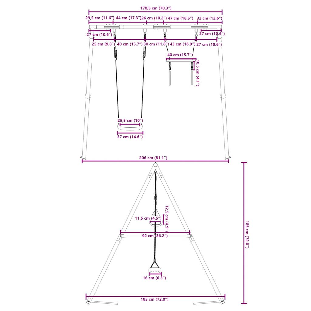 Schommelset met schommel en trapeze is nu te koop bij PeponiXL, paradijselijk wonen!