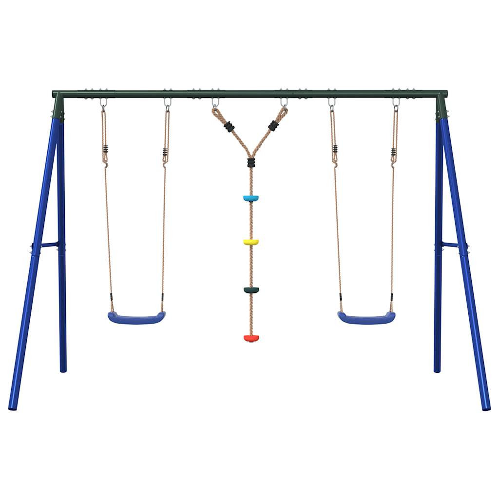 Schommelset met schommels en klimtouw met schijven is nu te koop bij PeponiXL, paradijselijk wonen!