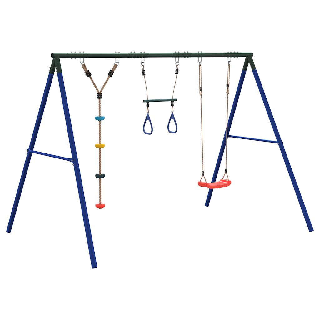 Schommelset met schommel, trapeze en klimtouw met schijven is nu te koop bij PeponiXL, paradijselijk wonen!