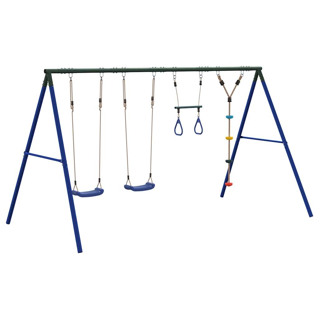 Schommelset met schommels, trapeze en klimschommel met schijven is nu te koop bij PeponiXL, paradijselijk wonen!