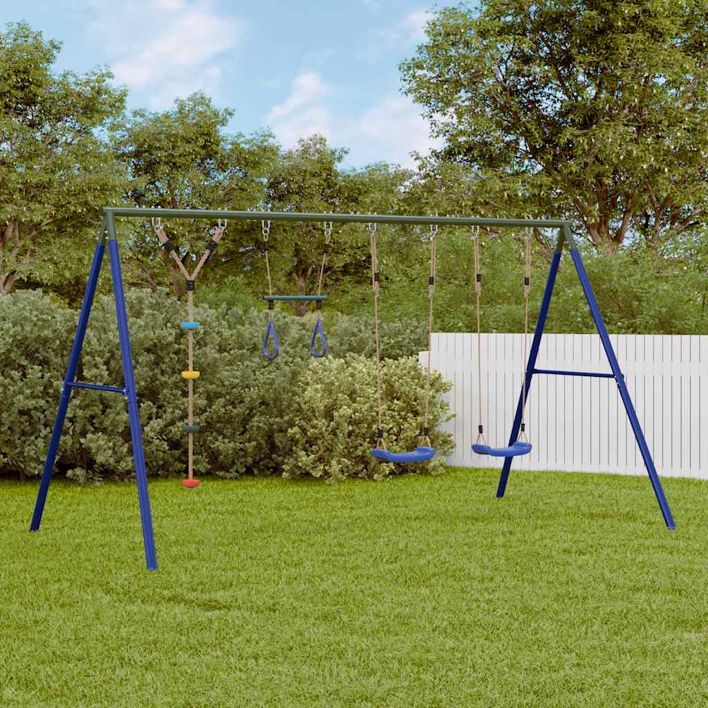 Schommelset met schommels, trapeze en klimschommel met schijven is nu te koop bij PeponiXL, paradijselijk wonen!
