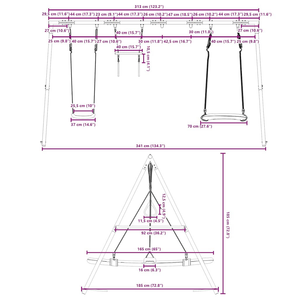 Schommelset met schommel, trapeze en nestschommel is nu te koop bij PeponiXL, paradijselijk wonen!