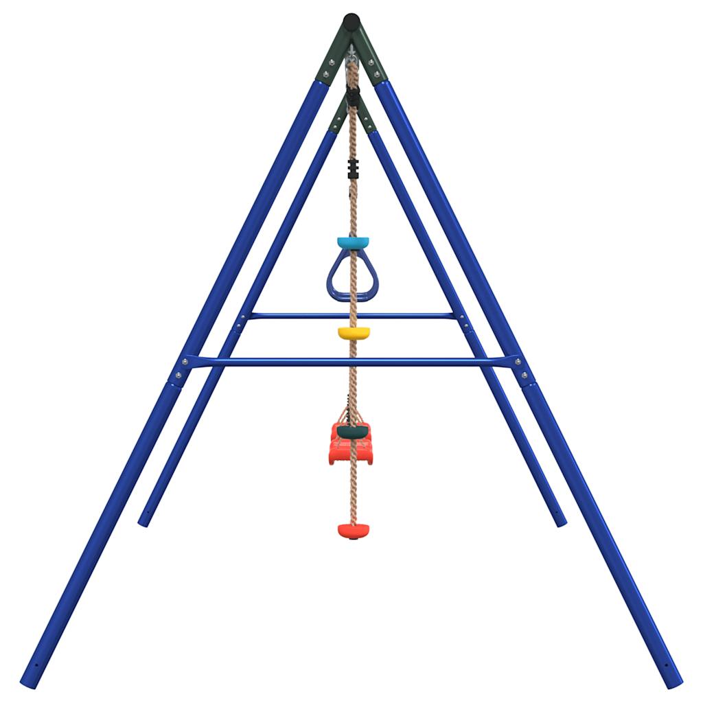 Schommelset met schommels, trapeze en klimschommel met schijven is nu te koop bij PeponiXL, paradijselijk wonen!