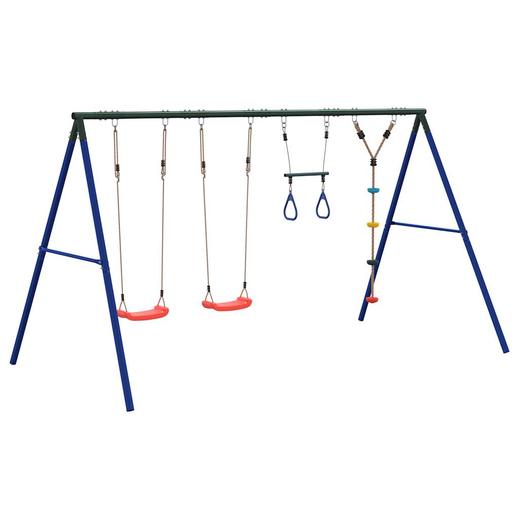 Schommelset met schommels, trapeze en klimschommel met schijven is nu te koop bij PeponiXL, paradijselijk wonen!