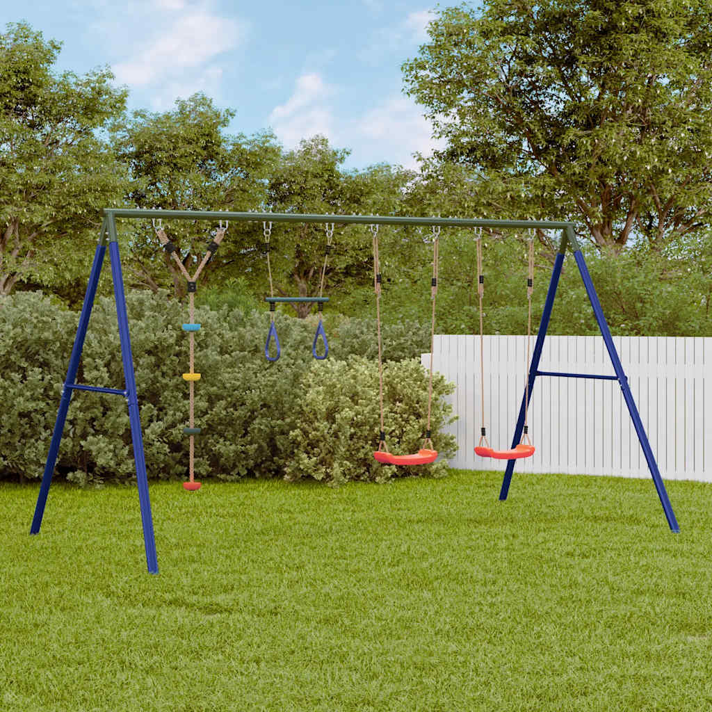 Schommelset met schommels, trapeze en klimschommel met schijven is nu te koop bij PeponiXL, paradijselijk wonen!