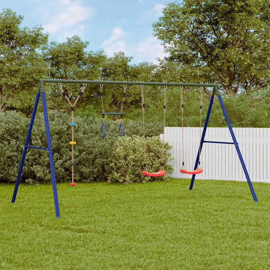 Schommelset met schommels, trapeze en klimschommel met schijven is nu te koop bij PeponiXL, paradijselijk wonen!