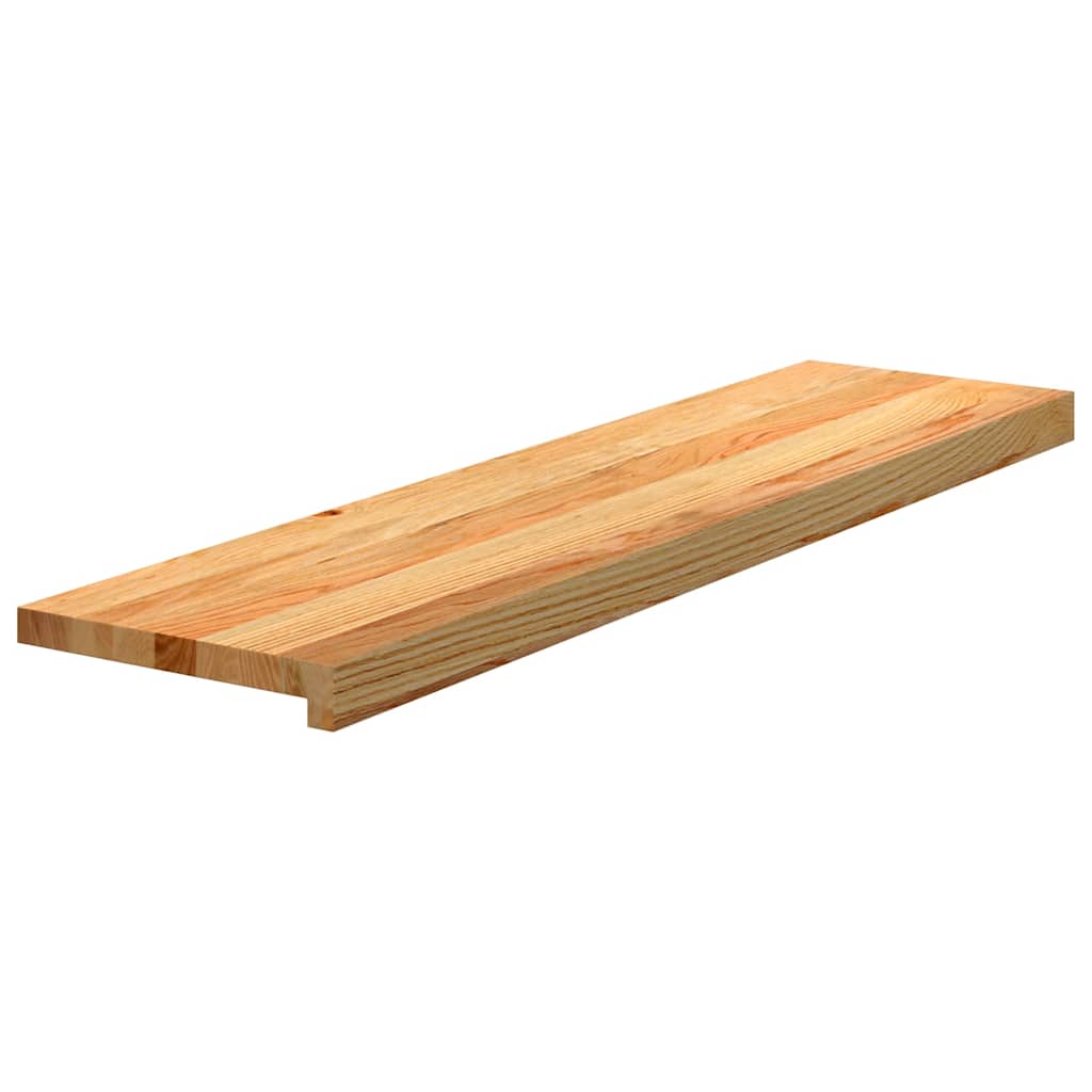Traptreden 2 st 100x30x2 cm massief eikenhout lichtbruin is nu te koop bij PeponiXL, paradijselijk wonen!