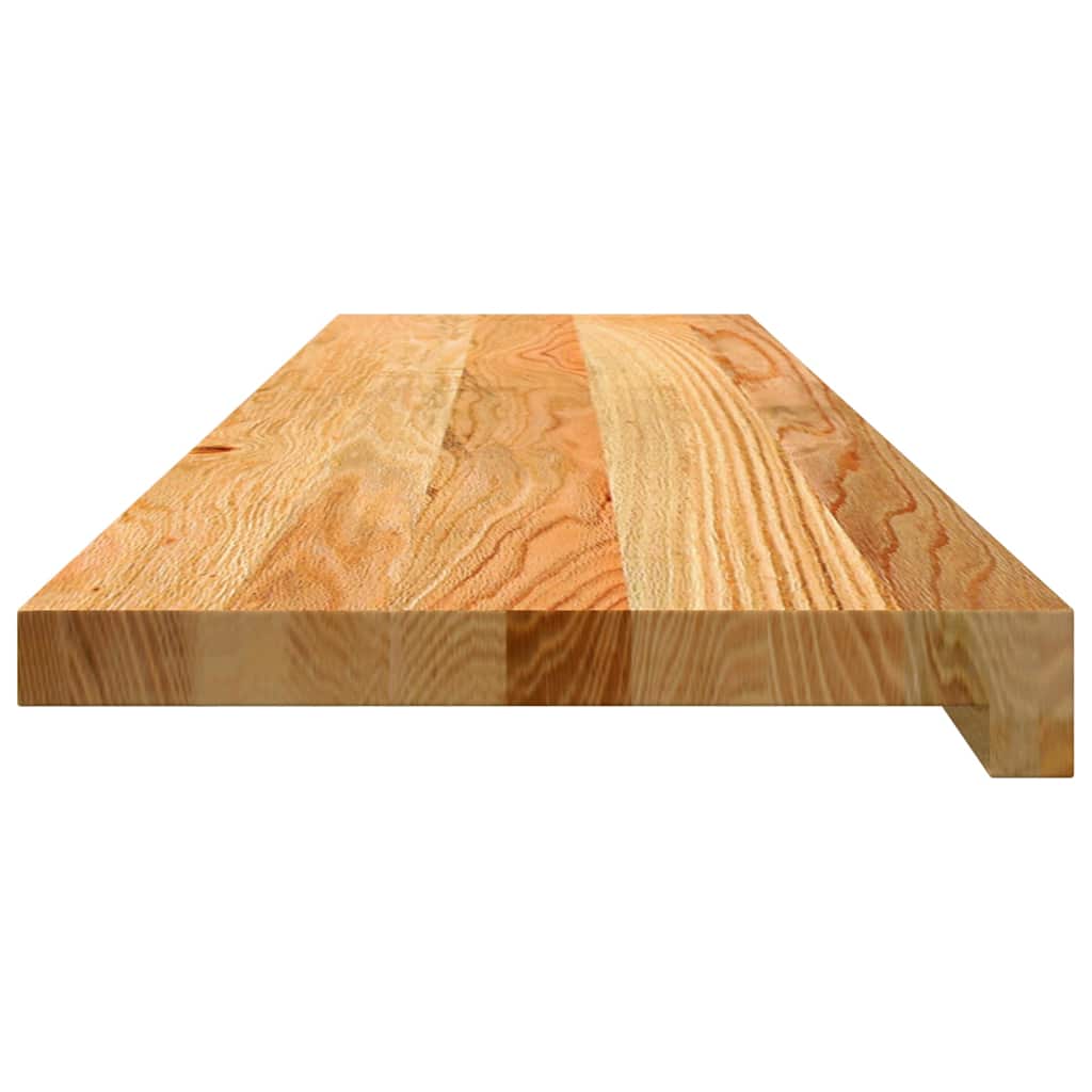 Traptreden 2 st 100x30x2 cm massief eikenhout lichtbruin is nu te koop bij PeponiXL, paradijselijk wonen!