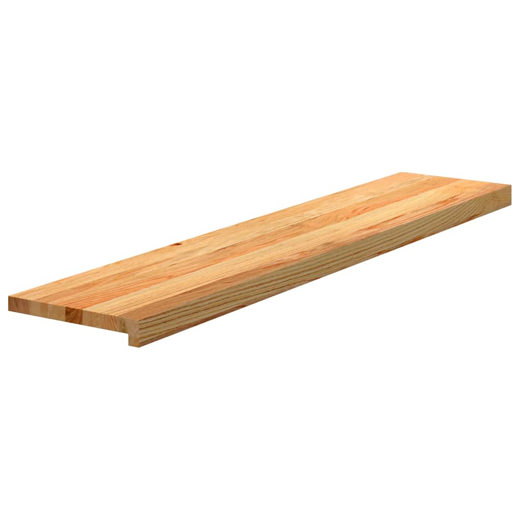 Traptreden 2 st 120x30x2 cm massief eikenhout lichtbruin is nu te koop bij PeponiXL, paradijselijk wonen!