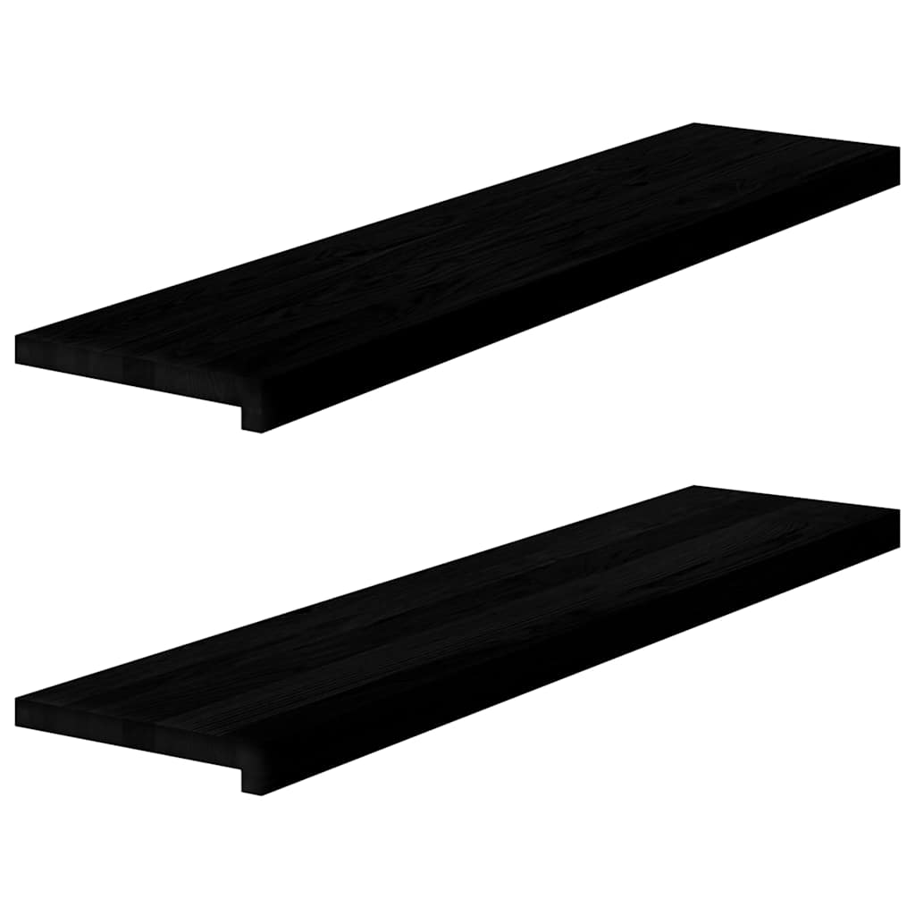 Traptreden 2 st 110x25x2 cm massief eikenhout donkerbruin is nu te koop bij PeponiXL, paradijselijk wonen!