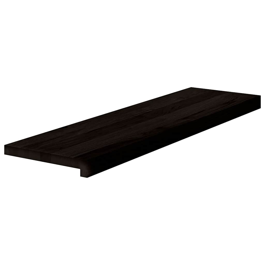 Traptreden 2 st 90x30x2 cm massief eikenhout donkerbruin is nu te koop bij PeponiXL, paradijselijk wonen!