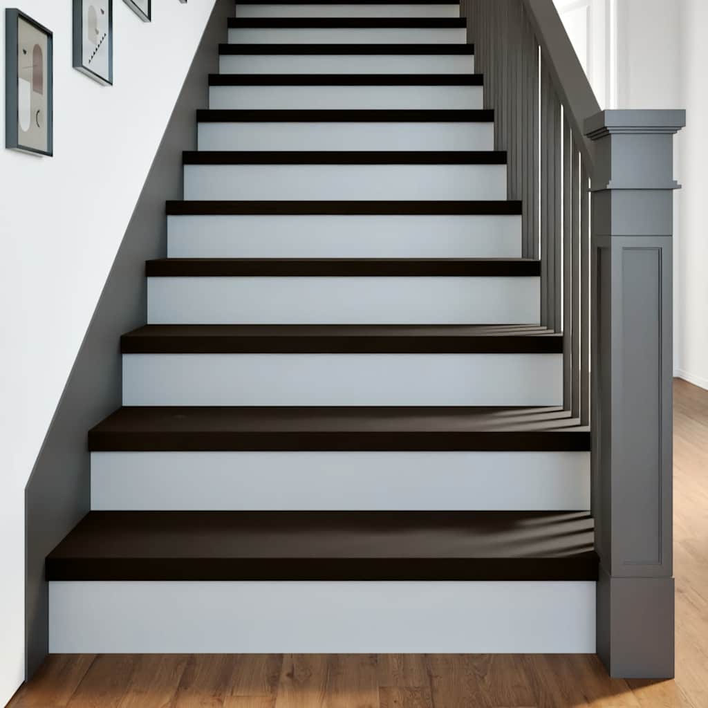 Traptreden 2 st 90x30x2 cm massief eikenhout donkerbruin is nu te koop bij PeponiXL, paradijselijk wonen!