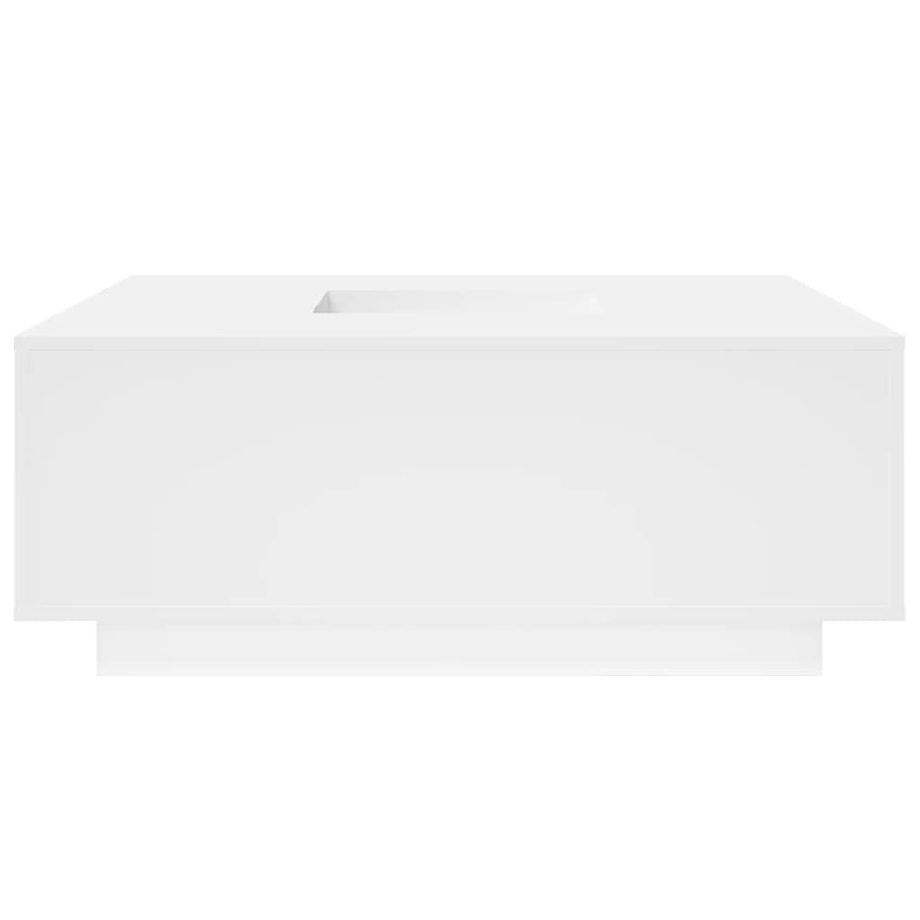 Salontafel 100x100x40 cm bewerkt hout wit is nu te koop bij PeponiXL, paradijselijk wonen!