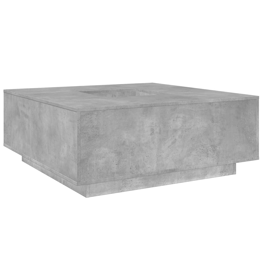 Salontafel 100x100x40 cm bewerkt hout betongrijs is nu te koop bij PeponiXL, paradijselijk wonen!