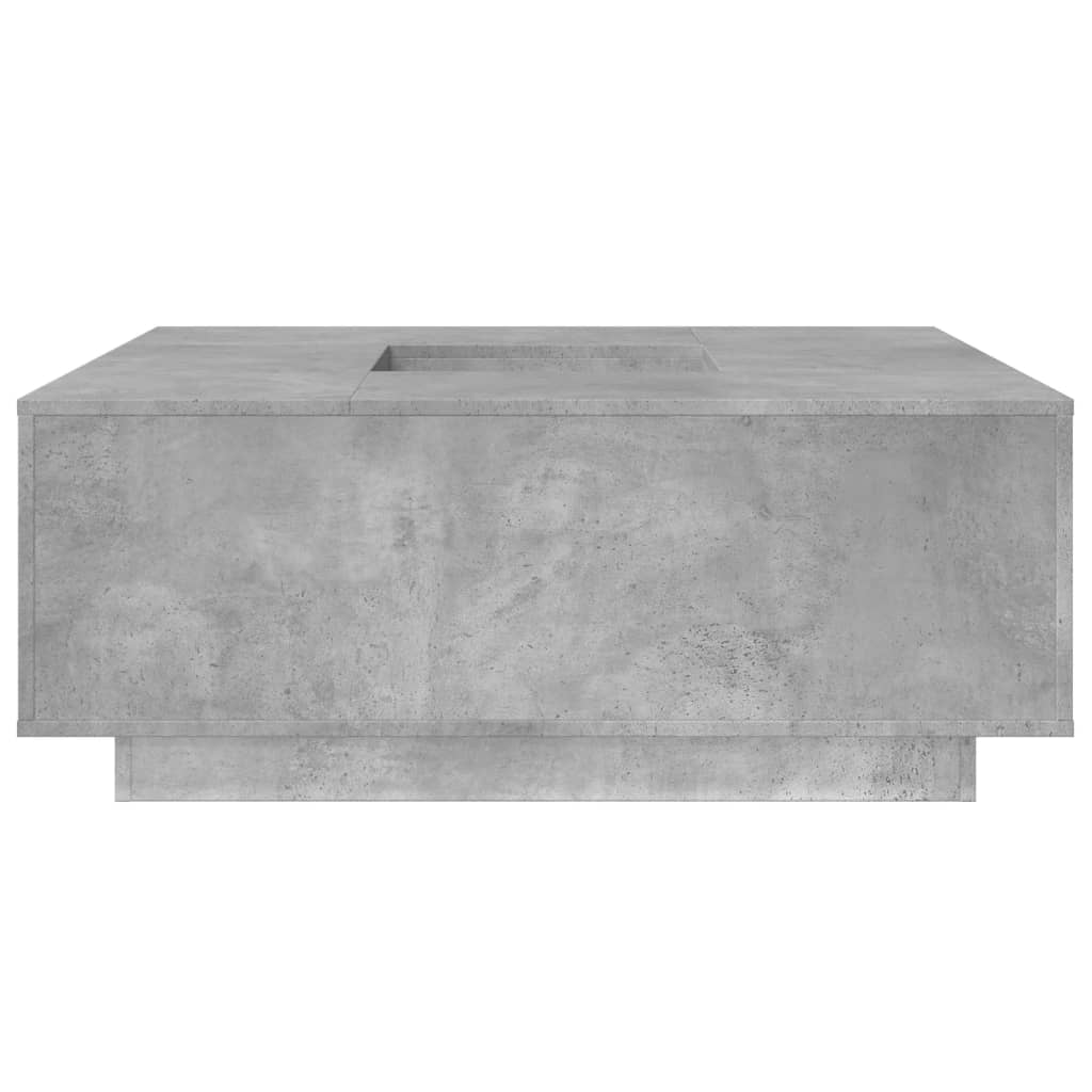 Salontafel 100x100x40 cm bewerkt hout betongrijs is nu te koop bij PeponiXL, paradijselijk wonen!