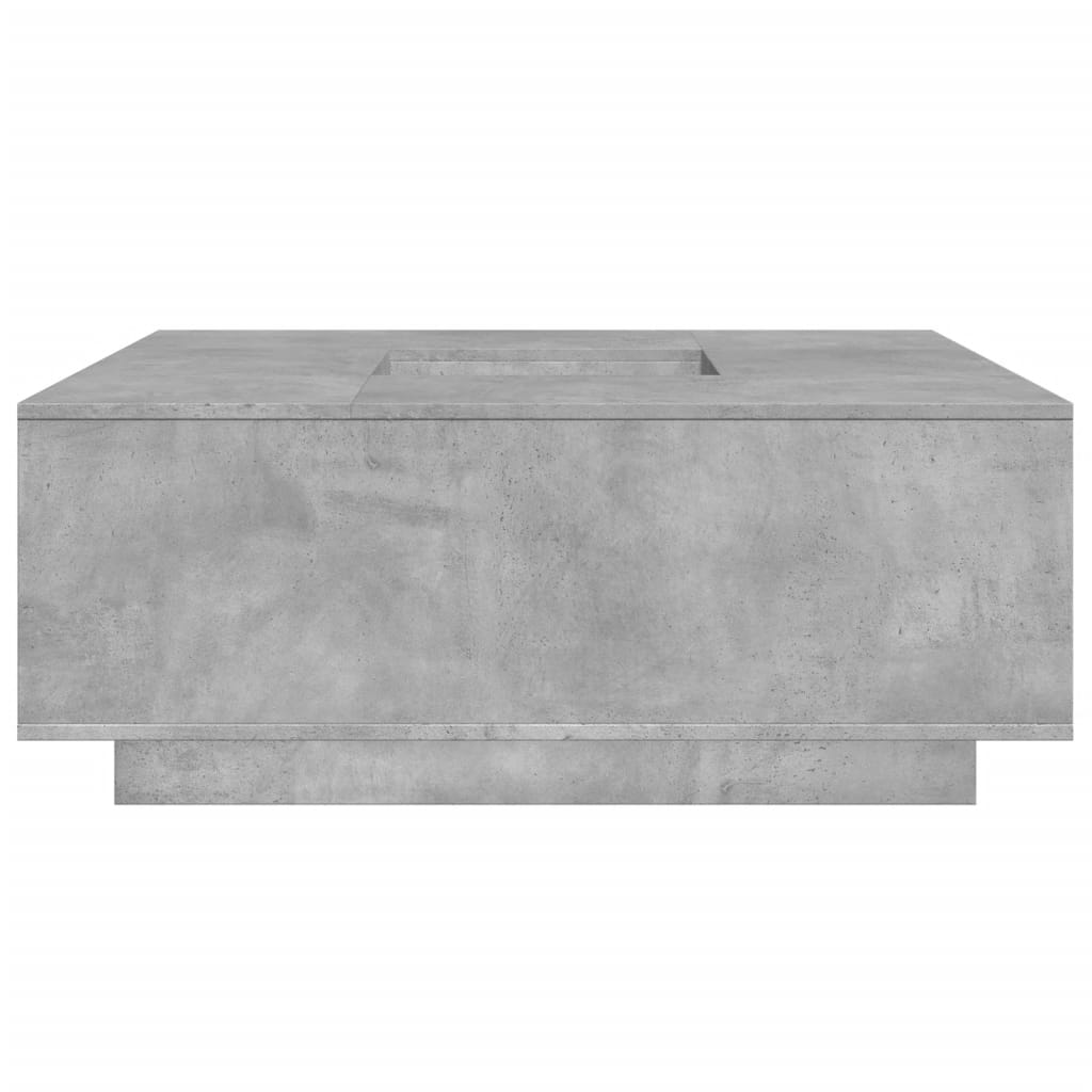 Salontafel 100x100x40 cm bewerkt hout betongrijs is nu te koop bij PeponiXL, paradijselijk wonen!