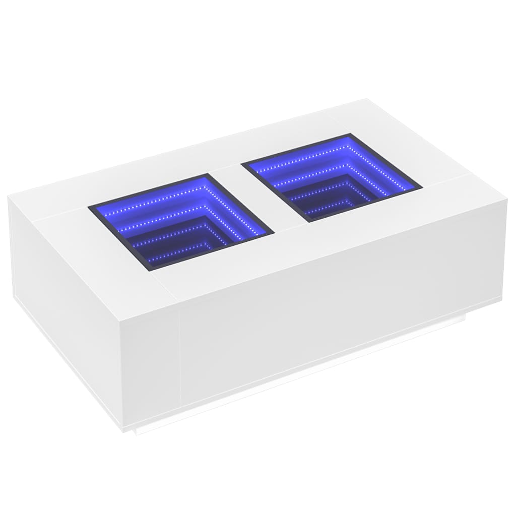 Salontafel met Infinity LED 116x69x40 cm wit is nu te koop bij PeponiXL, paradijselijk wonen!