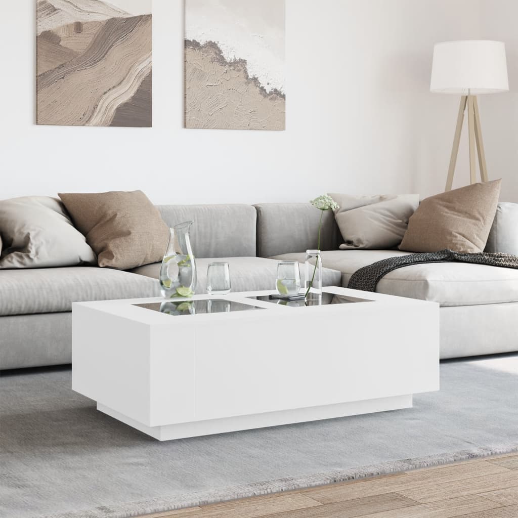 Salontafel met Infinity LED 116x69x40 cm wit is nu te koop bij PeponiXL, paradijselijk wonen!