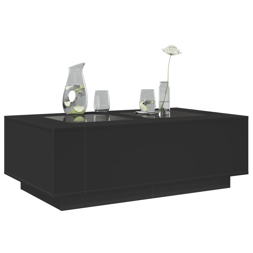 Salontafel met Infinity LED 116x69x40 cm zwart is nu te koop bij PeponiXL, paradijselijk wonen!