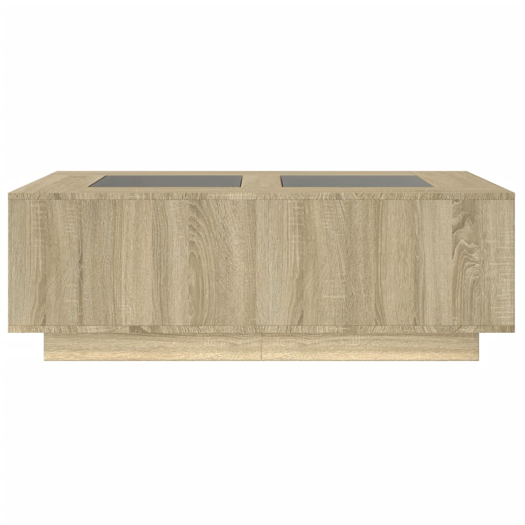 Salontafel met Infinity LED 116x69x40 cm sonoma eikenkleurig is nu te koop bij PeponiXL, paradijselijk wonen!