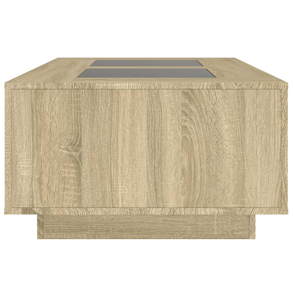 Salontafel met Infinity LED 116x69x40 cm sonoma eikenkleurig is nu te koop bij PeponiXL, paradijselijk wonen!