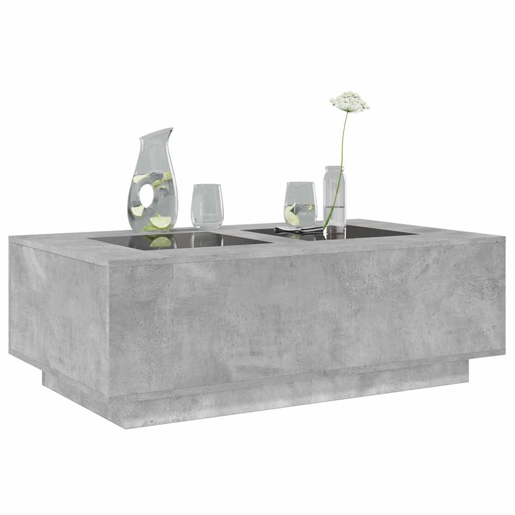 Salontafel met Infinity LED 116x69x40 cm betongrijs is nu te koop bij PeponiXL, paradijselijk wonen!