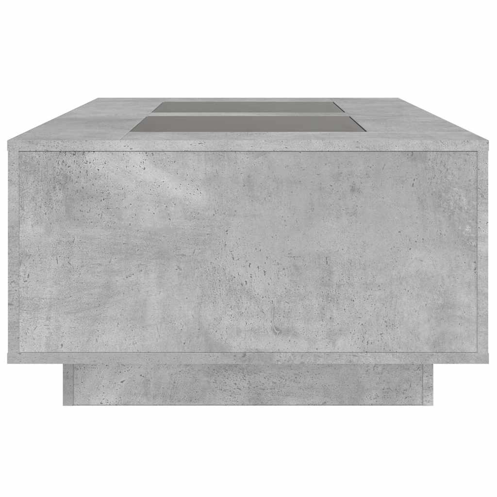 Salontafel met Infinity LED 116x69x40 cm betongrijs is nu te koop bij PeponiXL, paradijselijk wonen!