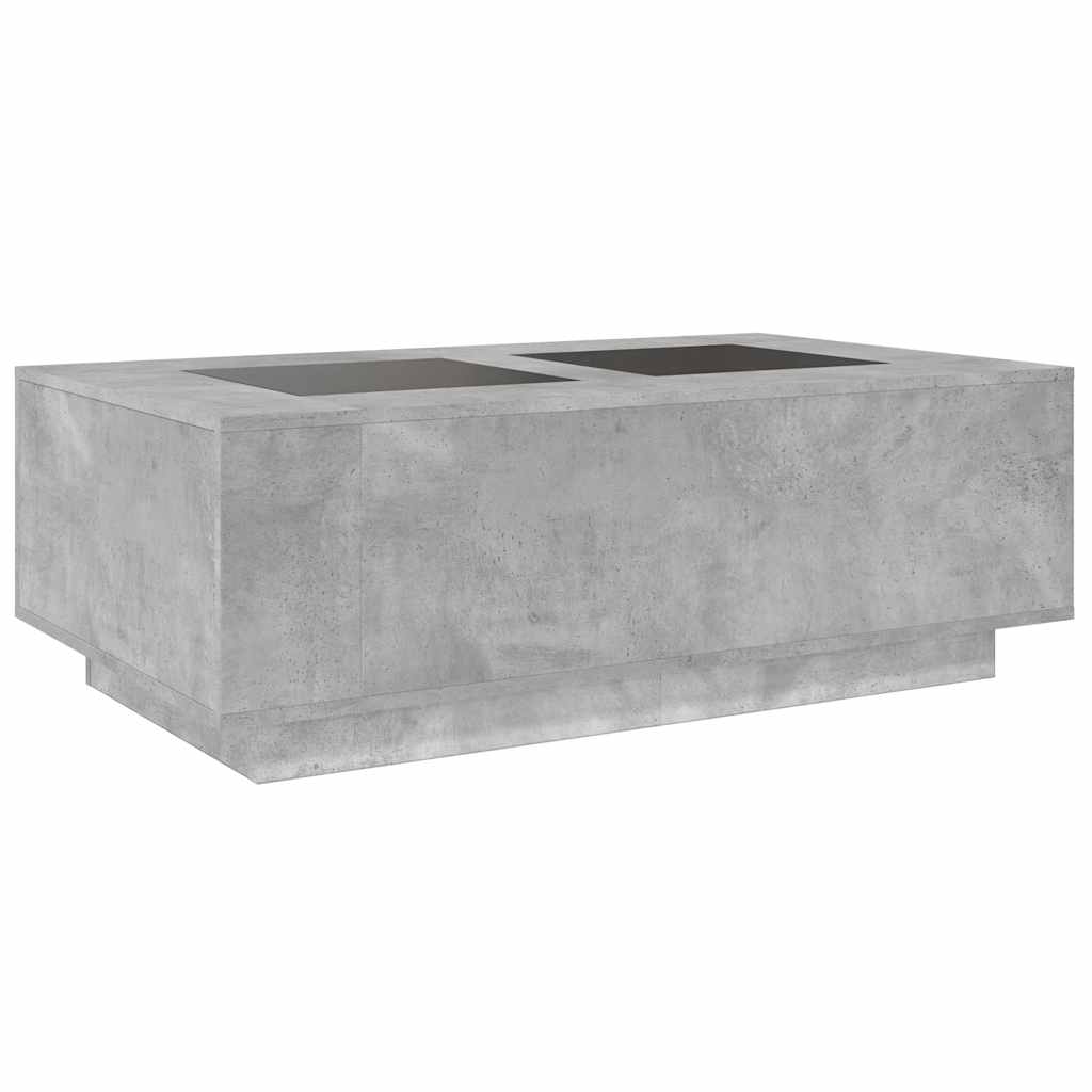 Salontafel met Infinity LED 116x69x40 cm betongrijs is nu te koop bij PeponiXL, paradijselijk wonen!