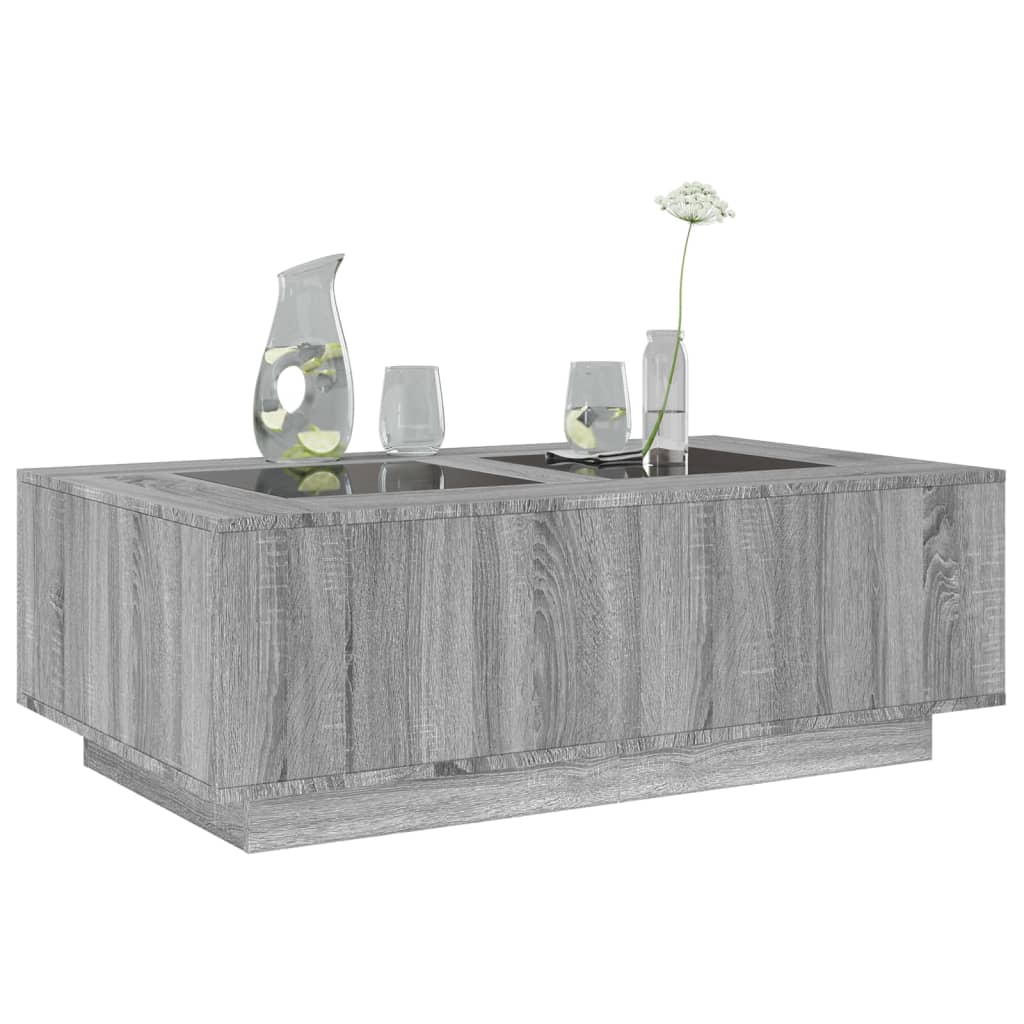 Salontafel met Infinity LED 116x69x40 cm grijs sonoma eiken is nu te koop bij PeponiXL, paradijselijk wonen!