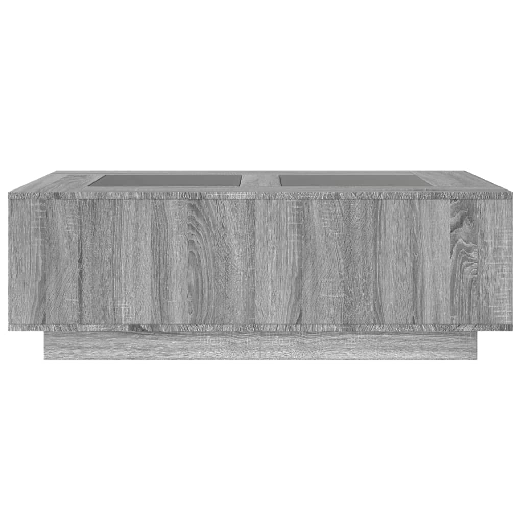 Salontafel met Infinity LED 116x69x40 cm grijs sonoma eiken is nu te koop bij PeponiXL, paradijselijk wonen!