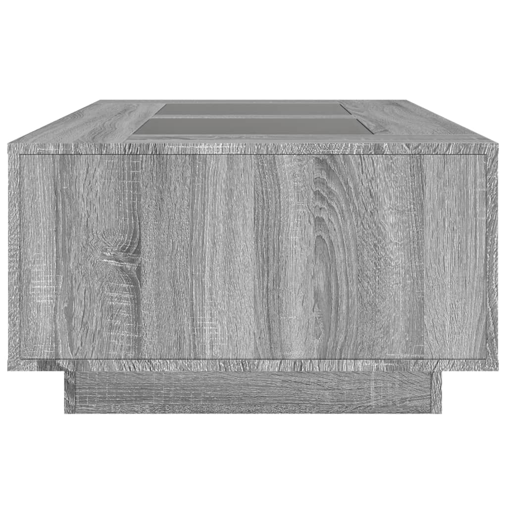 Salontafel met Infinity LED 116x69x40 cm grijs sonoma eiken is nu te koop bij PeponiXL, paradijselijk wonen!