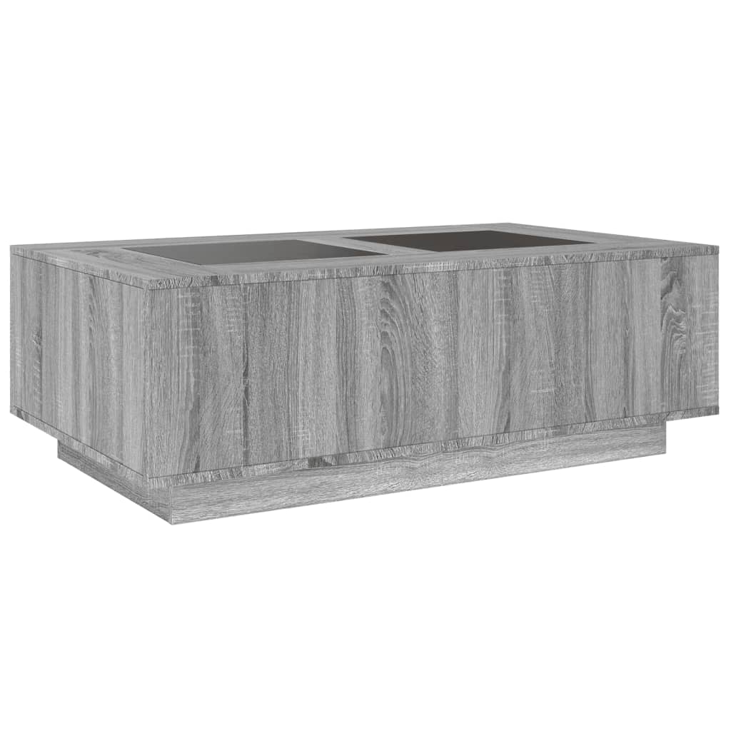 Salontafel met Infinity LED 116x69x40 cm grijs sonoma eiken is nu te koop bij PeponiXL, paradijselijk wonen!