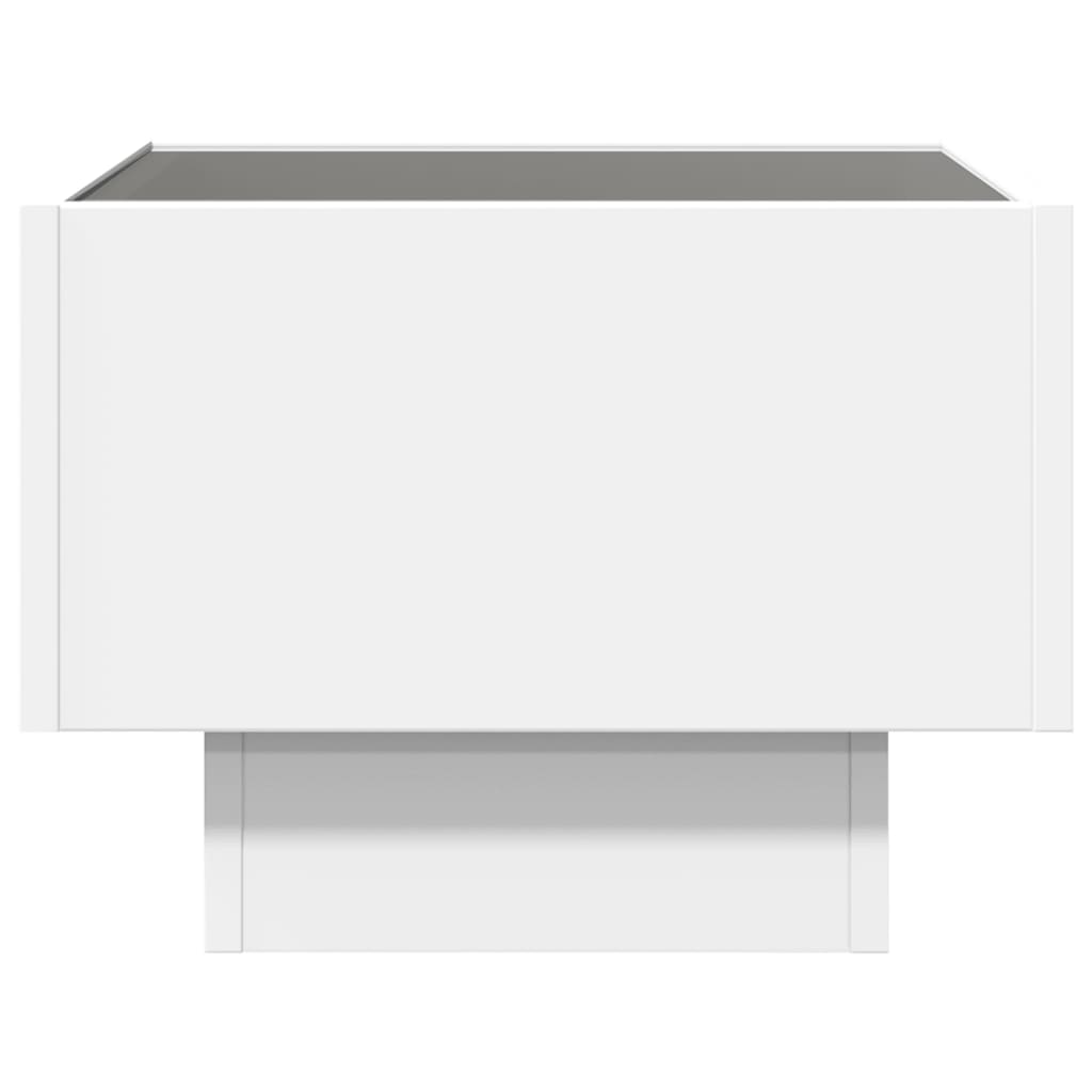 Nachtkastje met Infinity LED 40x40x30 cm wit is nu te koop bij PeponiXL, paradijselijk wonen!