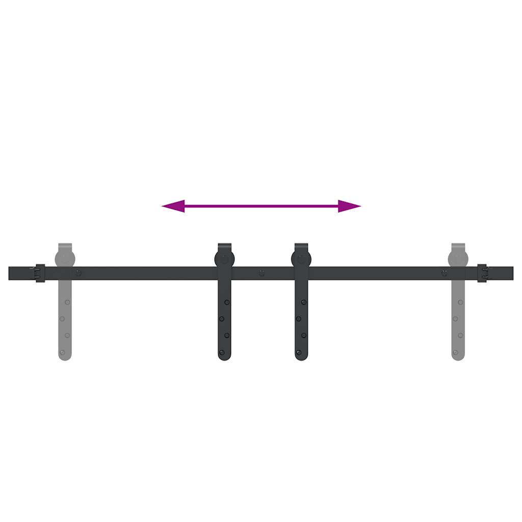 Ophangset voor schuifdeur 91 cm koolstofstaal is nu te koop bij PeponiXL, paradijselijk wonen!