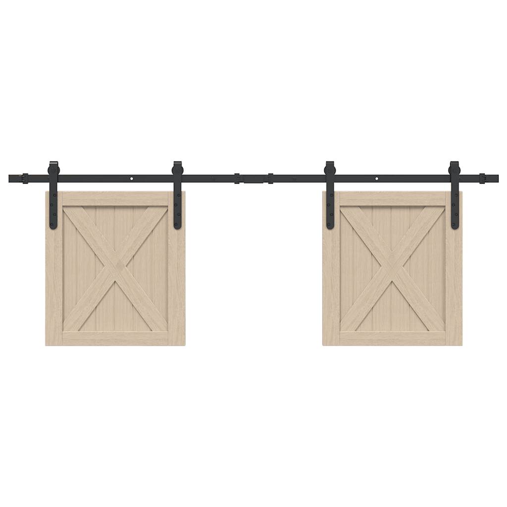 Ophangset voor schuifdeur 152 cm koolstofstaal is nu te koop bij PeponiXL, paradijselijk wonen!