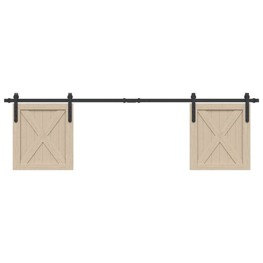 Ophangset voor schuifdeur 183 cm koolstofstaal is nu te koop bij PeponiXL, paradijselijk wonen!